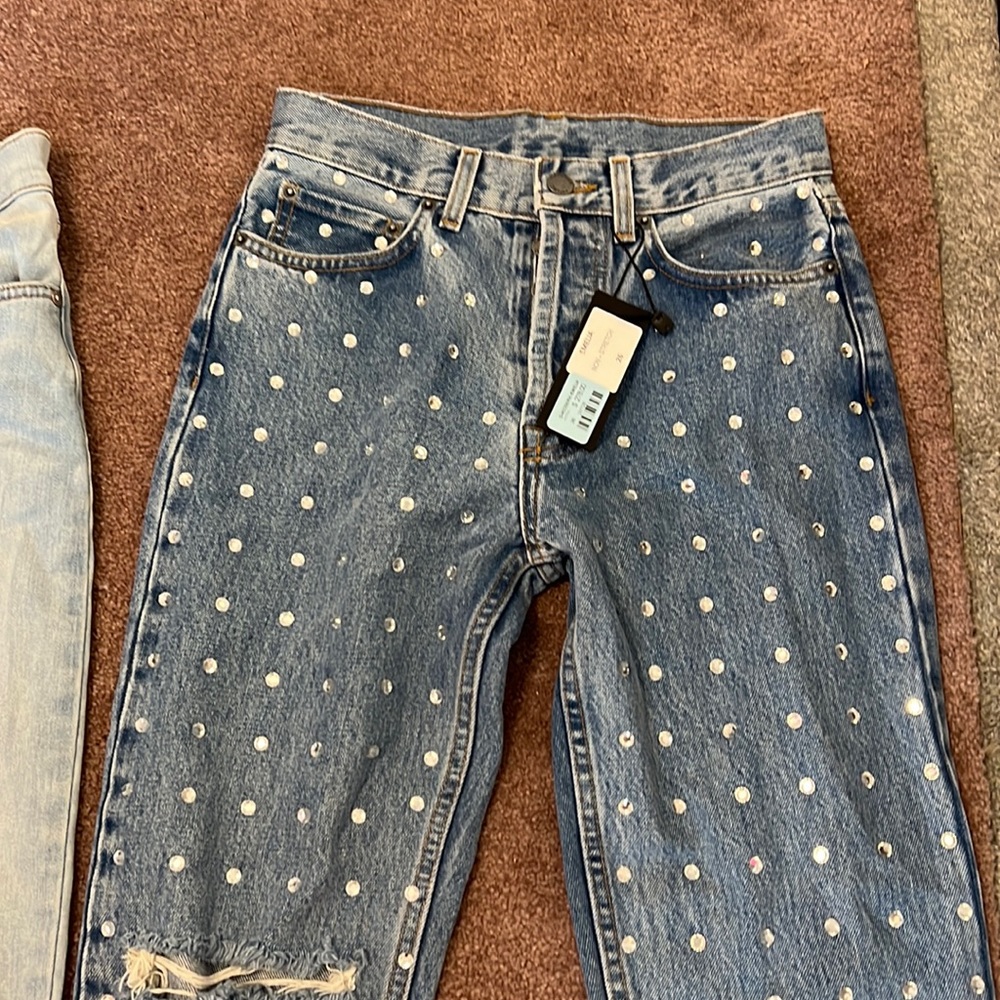 NWT- carmar studded jeans